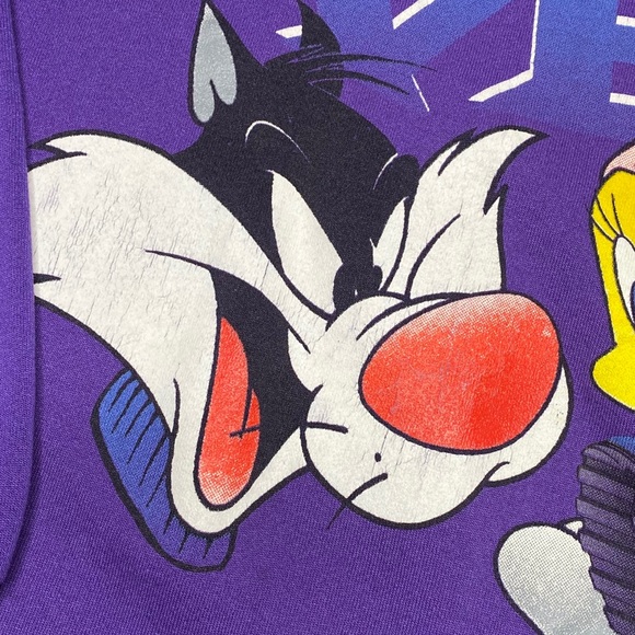 Vintage Looney Tunes Sweatshirt 90s XL Tweety Bird - Picture 4 of 12